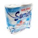 Sunrise New 3ply Toilet Tissues 4Rolls (180 Sheets 100mm*100mm)